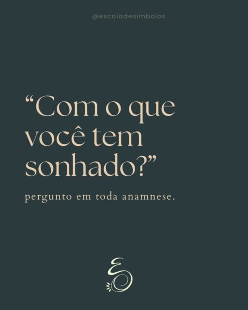 Jung dizia que o sonho não é um produto do acaso, mas uma expressão significativa da atividade inconsciente.

A linguagem do inconsciente são os símbolos. 
Te ajudo a ler. 👁️